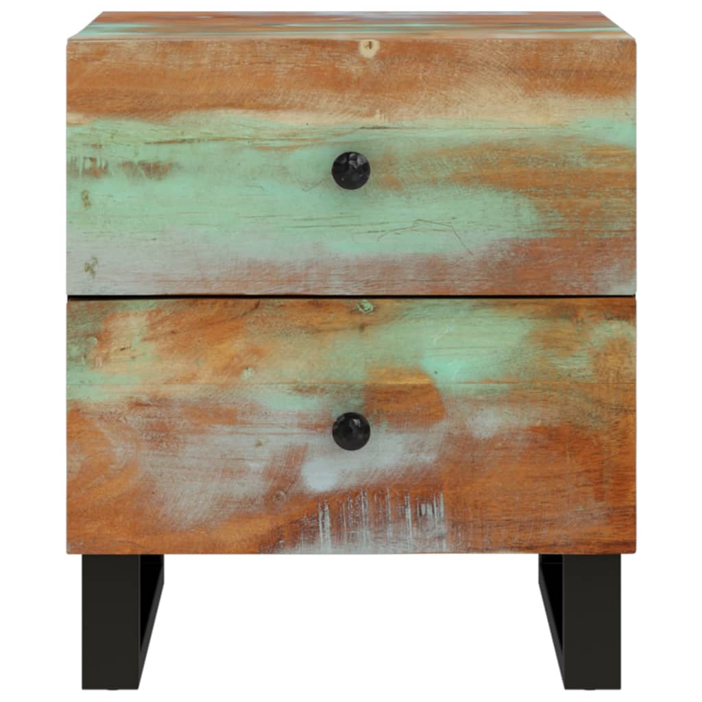 Κομοδίνο 40 x 33 x 46 εκ. από Μασίφ Ανακυκλωμένο Ξύλο