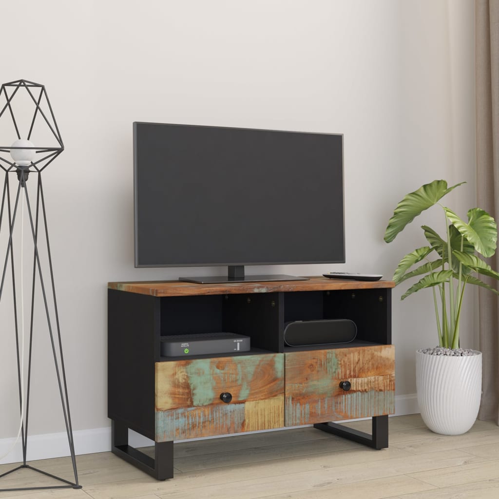 Έπιπλο Τηλεόρασης 70 x 33 x 46 εκ. από Μασίφ Ανακυκλωμένο Ξύλο