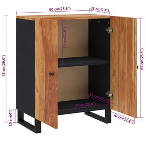Ντουλάπι 60 x 33 x 75 εκ. από Μασίφ Ξύλο Ακακίας - Pakobazaar