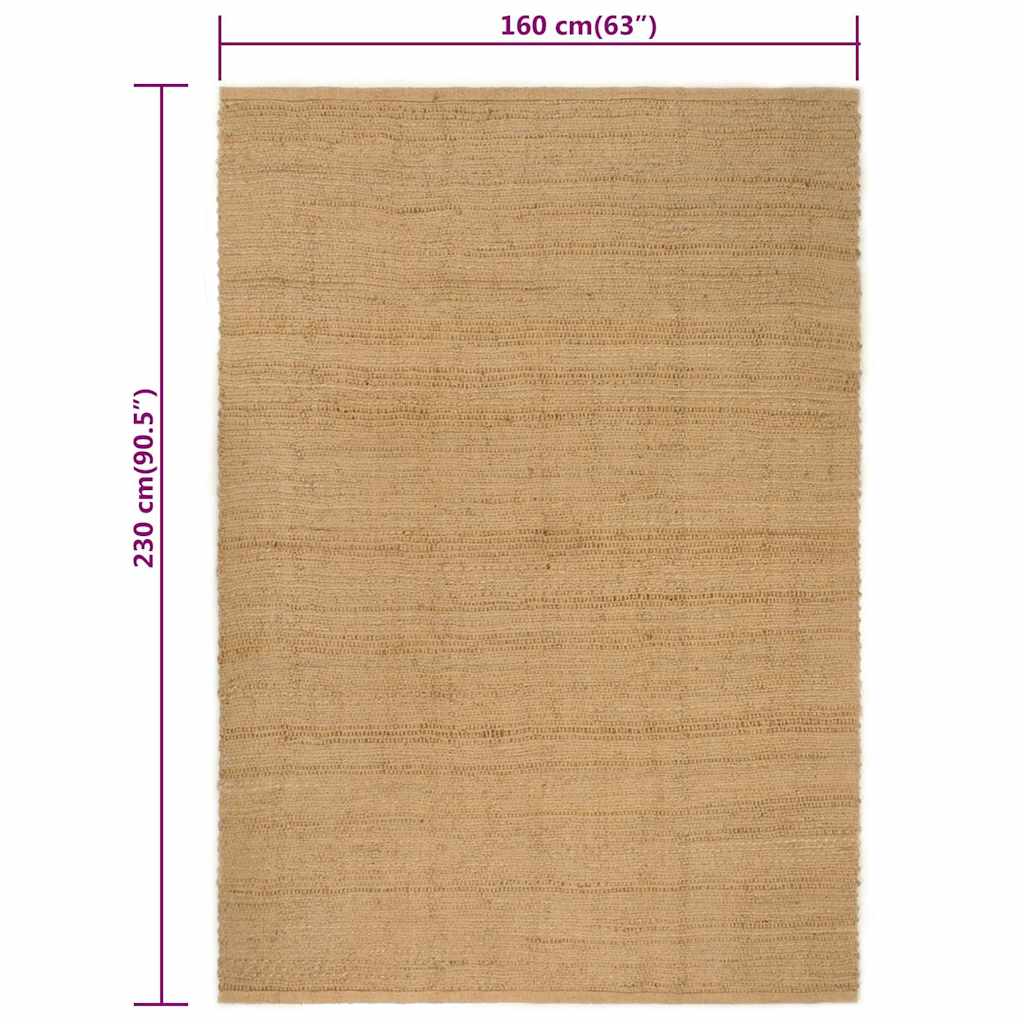 Χαλί Ορθογώνιο Φυσικό 160 x 230 εκ. Γιούτα