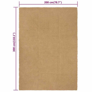 Χαλί Ορθογώνιο Φυσικό 200x300 εκ. Γιούτα