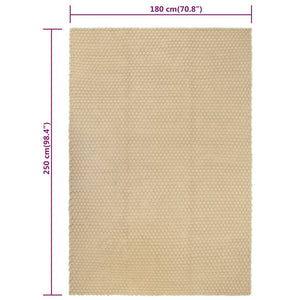 Χαλί Ορθογώνιο Φυσικό 180x250 εκ. Βαμβακερό
