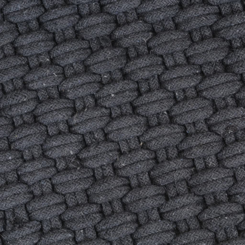 Χαλί Ορθογώνιο Ανθρακί 160x230 εκ. από Βαμβάκι