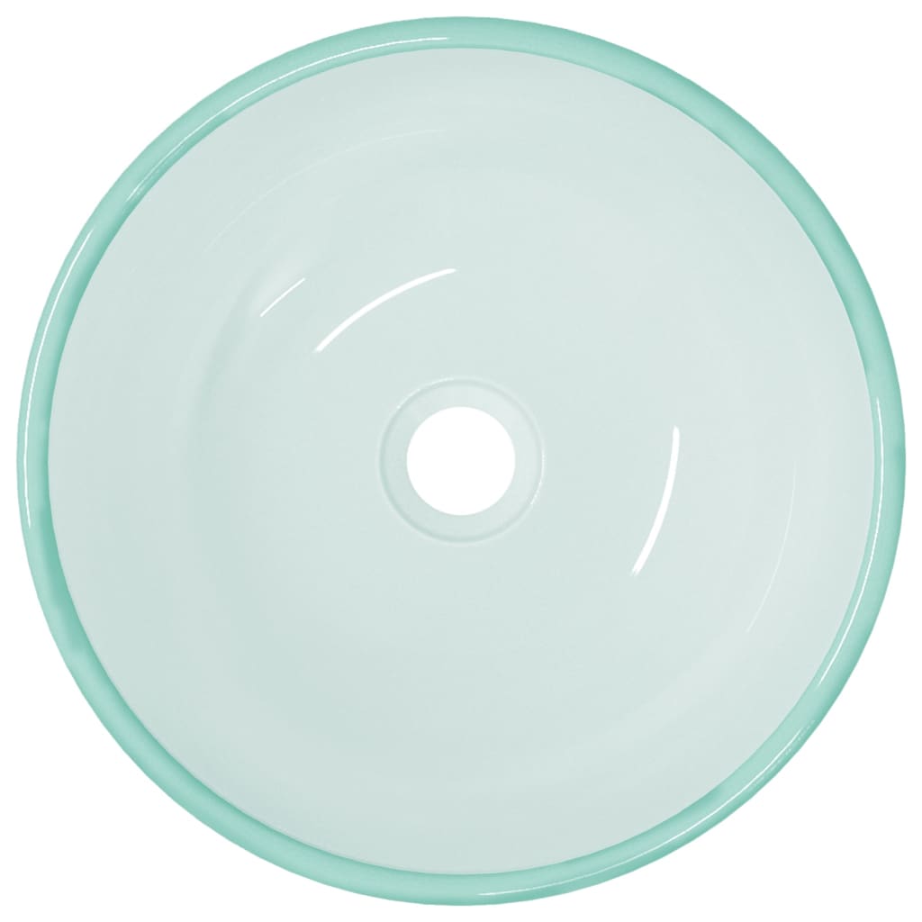 Νιπτήρας με Αμμοβολή 35 x 12 εκ. από Ψημένο Γυαλί