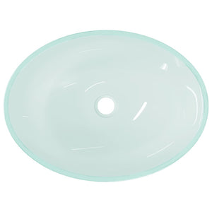 Νιπτήρας με Σχέδιο Αμμοβολής 50 x 37 x 14 εκ. Γυάλινος