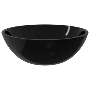 Νιπτήρας Μαύρος 50x37x14 εκ. Γυάλινος