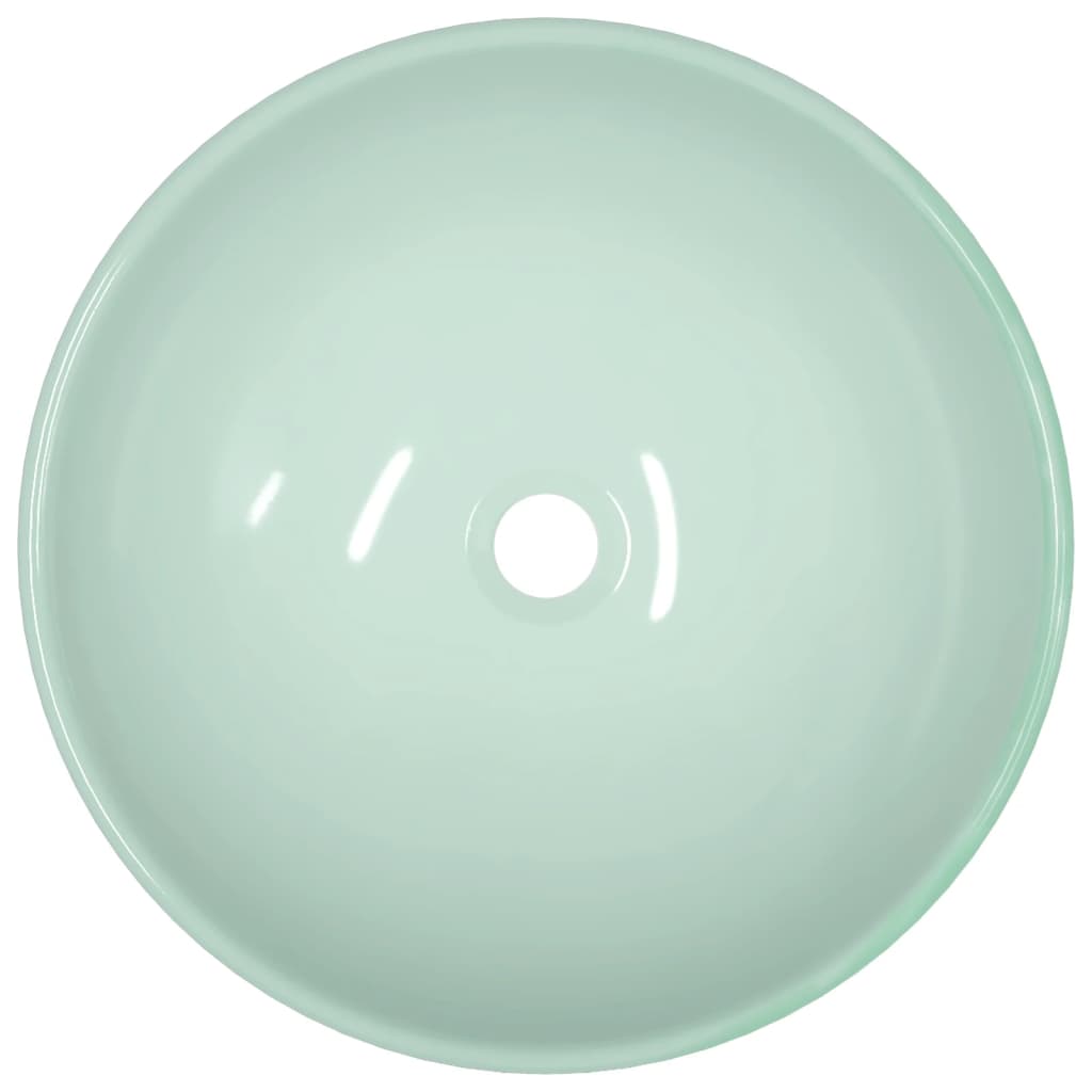 Νιπτήρας Λευκός 42 x 14 εκ. από Ψημένο Γυαλί