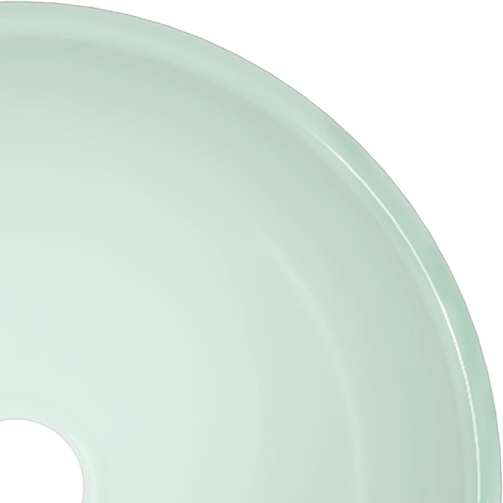 Νιπτήρας Λευκός 30x12 εκ. από Ψημένο Γυαλί - Pakobazaar