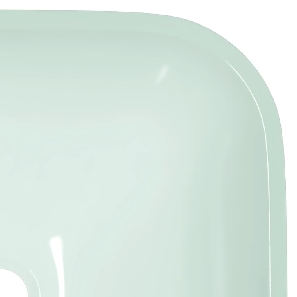 Νιπτήρας Λευκός 42 x 42 x 14 εκ. Γυάλινος - Pakobazaar