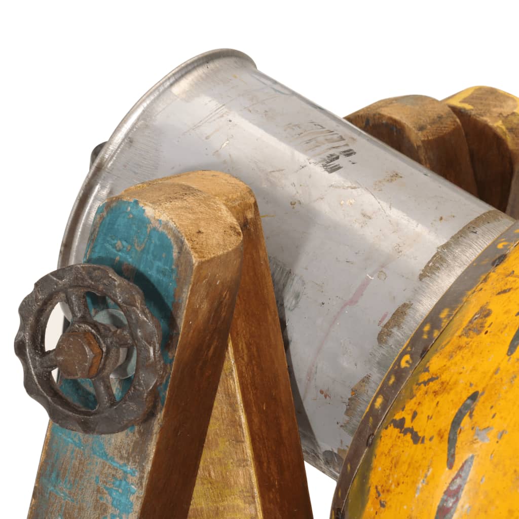 Φωτιστικό Δαπέδου Πολύχρωμο Ε27 από Μασίφ Ξύλο Μάνγκο - Pakobazaar