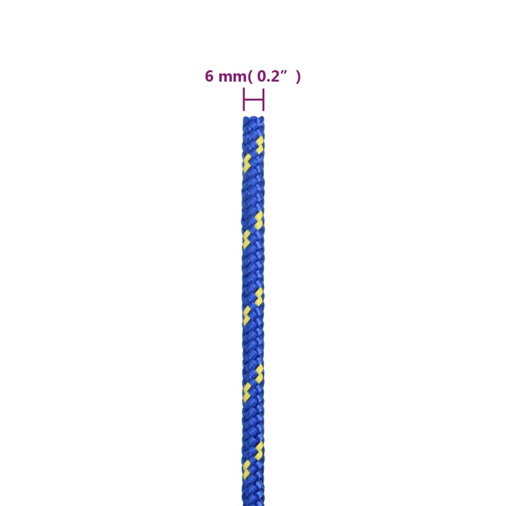 Σχοινί Ναυτιλίας Μπλε 6 χιλ. 50 μ. από Πολυπροπυλένιο - PAKOBAZAAR