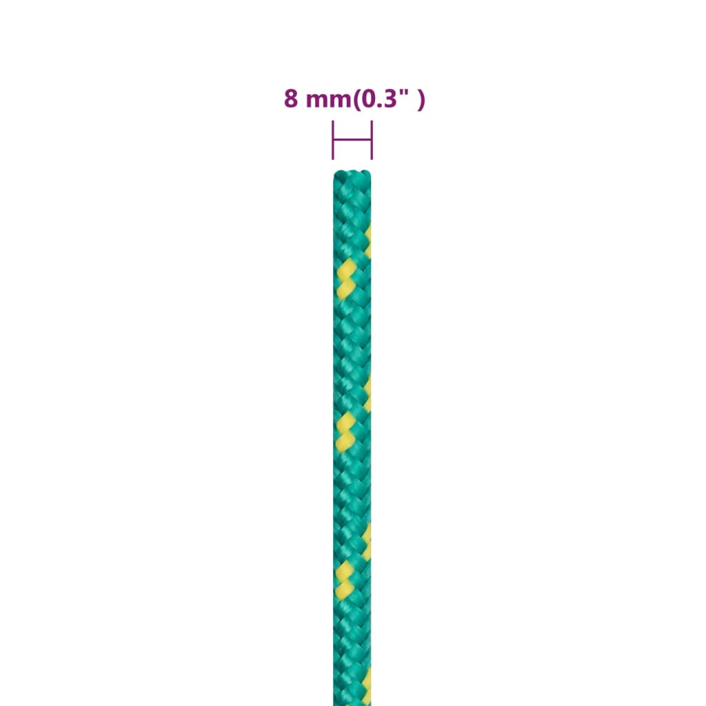 Σχοινί Ναυτιλίας Πράσινο 8 χιλ. 100 μ. από Πολυπροπυλένιο - Pakobazaar