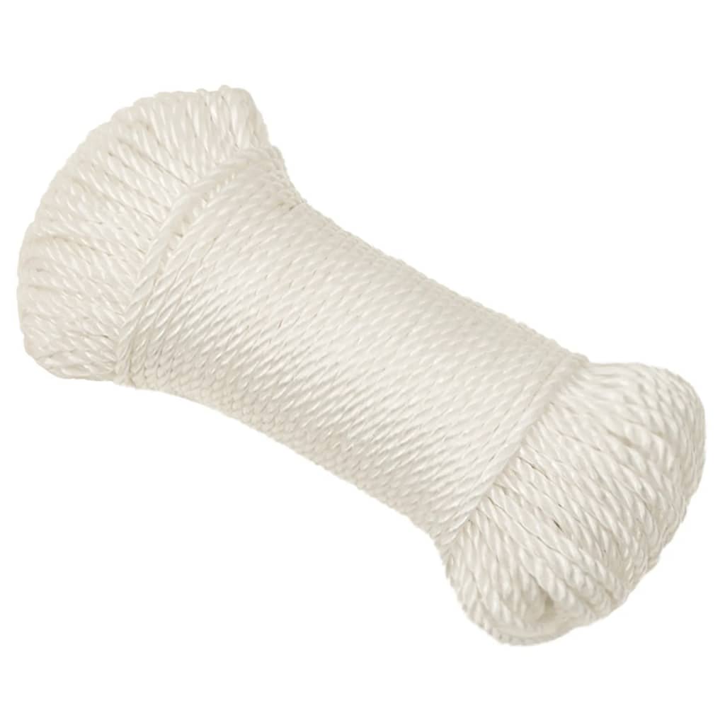 Σχοινί Εργασίας Λευκό 6 χιλ. 25 μ. από Πολυπροπυλένιο - PAKOBAZAAR
