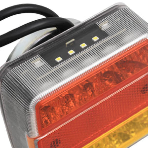 Φώτα Τρέιλερ 2 τεμ. Κόκκινα 10,5x7,5x10 εκ. LED Λαμπτήρας 12V - PAKOBAZAAR