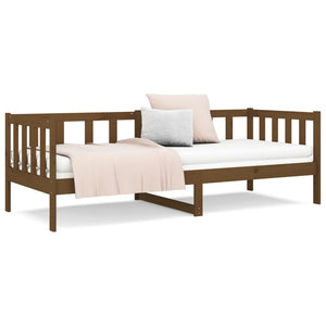 Καναπές Κρεβάτι Καφέ Μελί 80 x 200 εκ. από Μασίφ Ξύλο Πεύκου - Pakobazaar