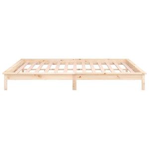 Πλαίσιο Κρεβατιού με LED 180x200 εκ. Super King Size Μασίφ Ξύλο - Pakobazaar