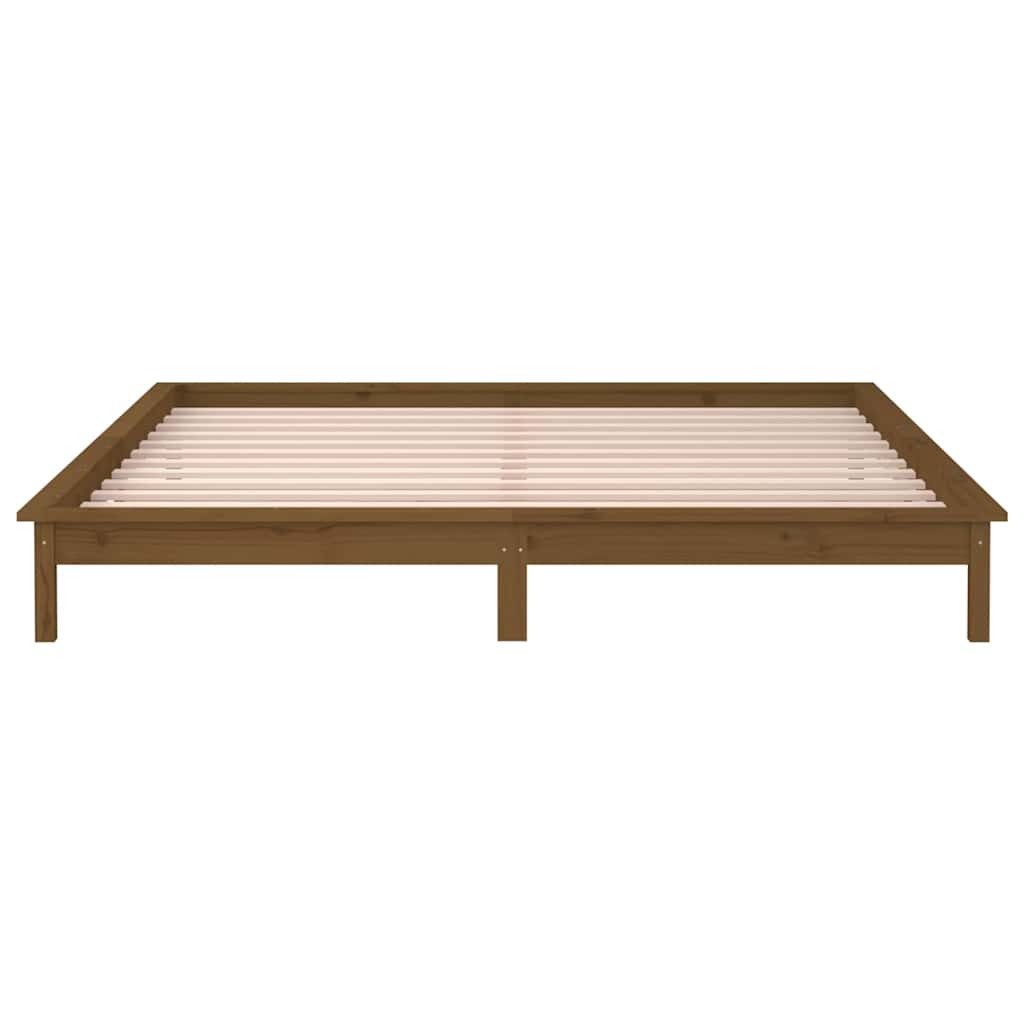 Πλαίσιο Κρεβατιού LED Μελί 180x200 εκ. Super King Size Ξύλο