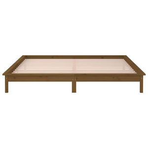 Πλαίσιο Κρεβατιού LED Μελί 180x200 εκ. Super King Size Ξύλο