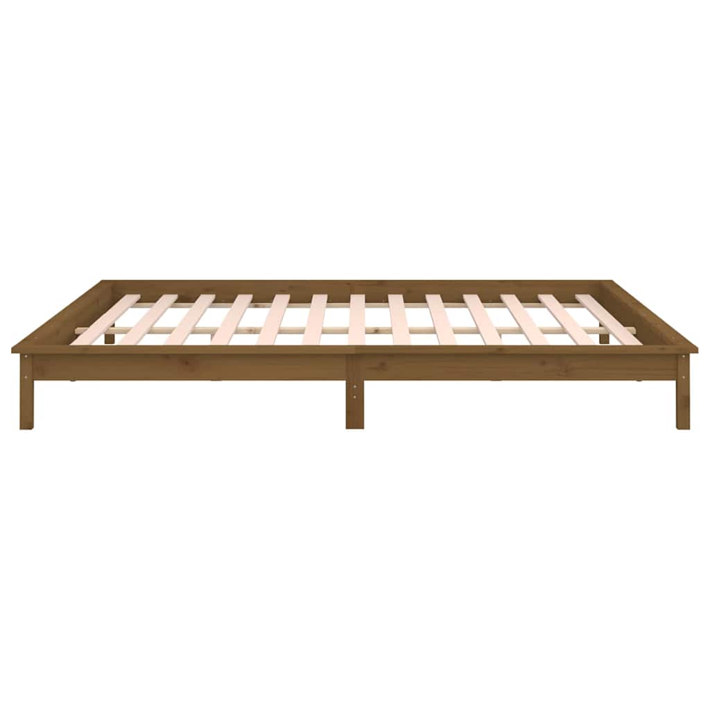Πλαίσιο Κρεβατιού LED Μελί 180x200 εκ. Super King Size Ξύλο