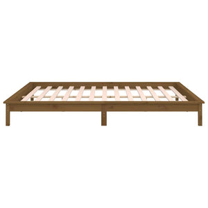 Πλαίσιο Κρεβατιού LED Μελί 180x200 εκ. Super King Size Ξύλο