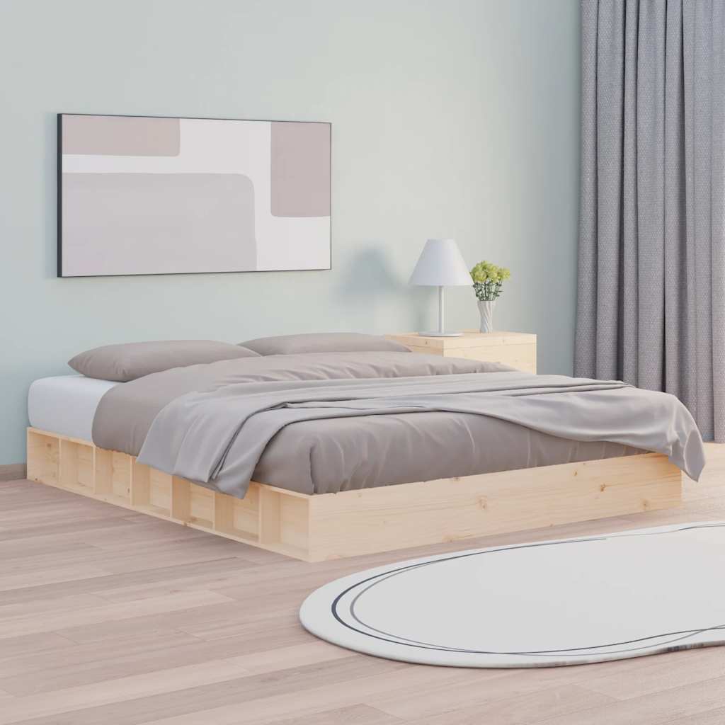 Πλαίσιο Κρεβατιού 150 x 200 εκ. Μασίφ Ξύλο King Size - Pakobazaar