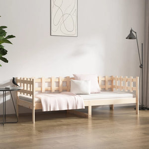 Καναπές Κρεβάτι Χωρίς Στρώμα 90x190 εκ. Μασίφ Ξύλο Πεύκου