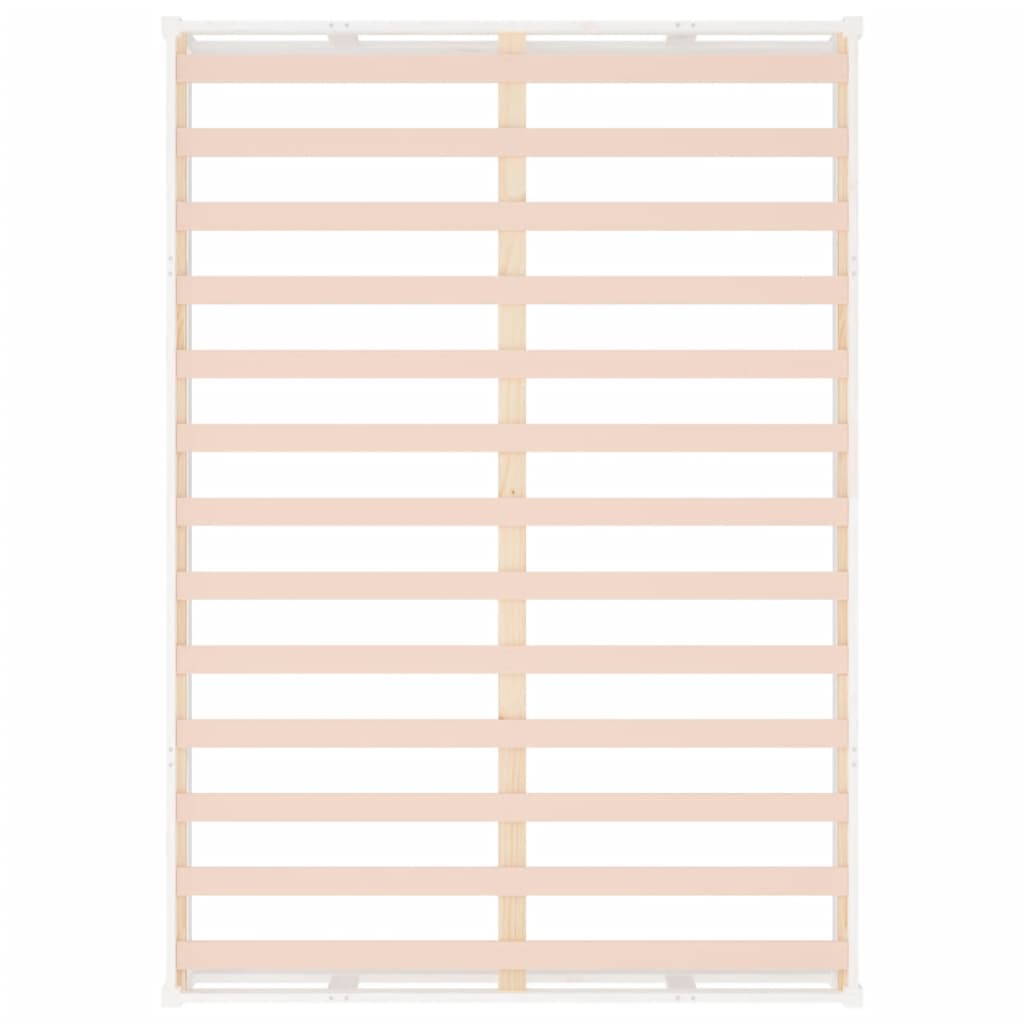 Πλαίσιο Κρεβατιού Λευκό 150 x 200 εκ. Μασίφ Ξύλο King Size