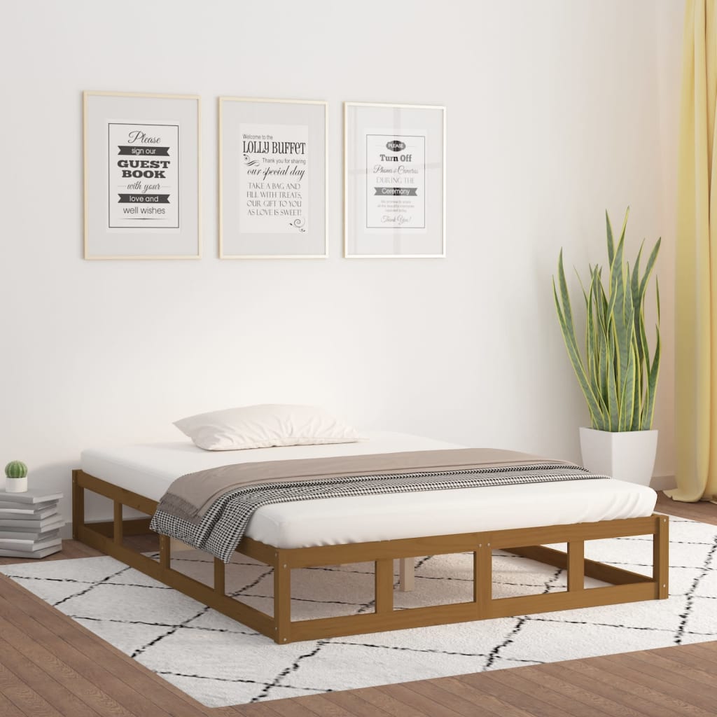 Πλαίσιο Κρεβατιού Μελί 180 x 200 εκ. Μασίφ Ξύλο Super King - Pakobazaar