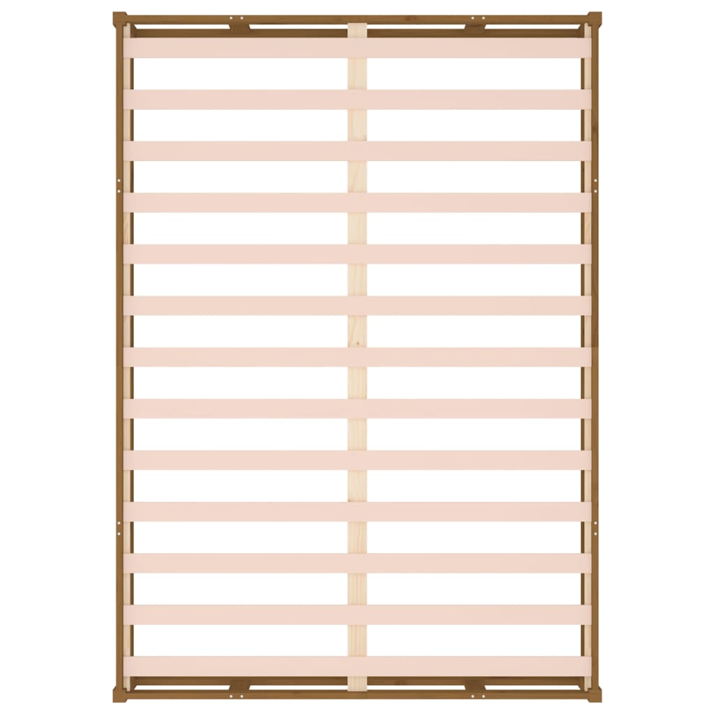 Πλαίσιο Κρεβατιού Μελί 200 x 200 εκ. από Μασίφ Ξύλο