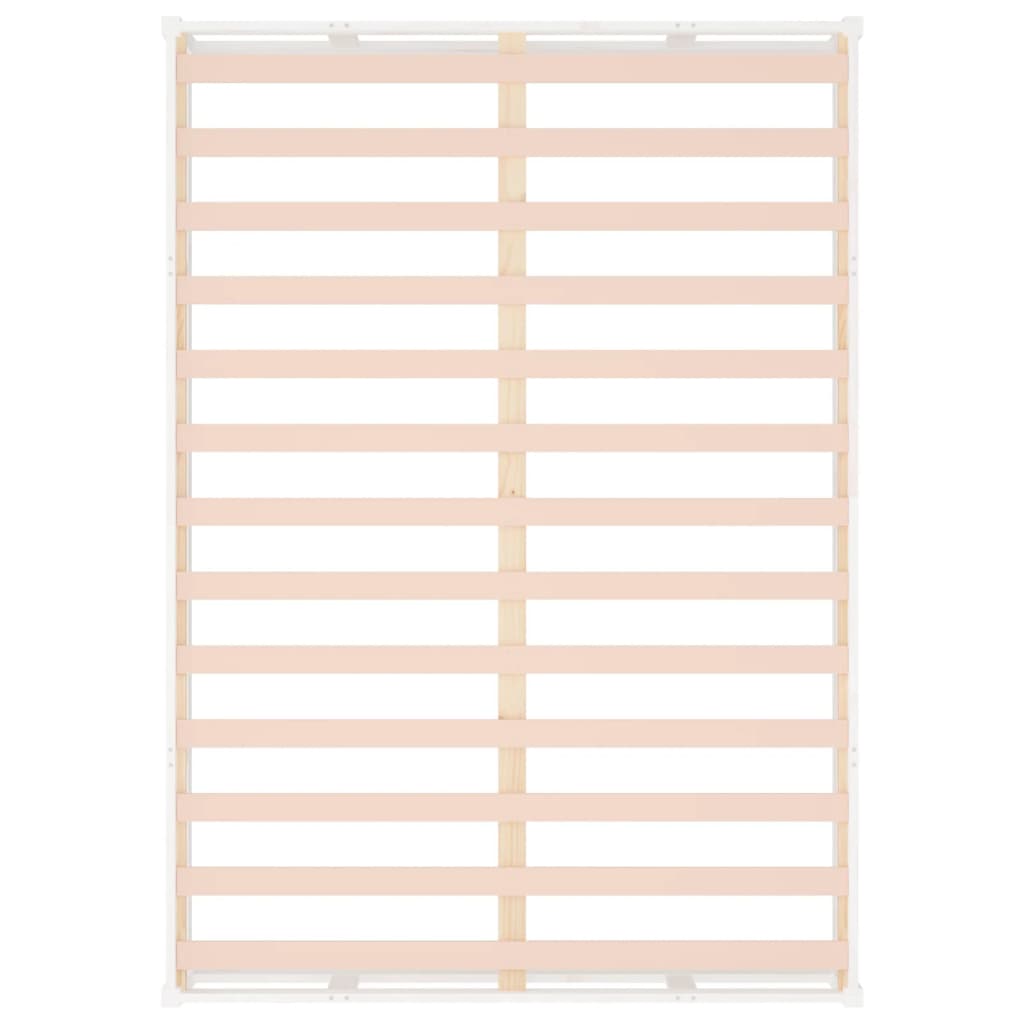 Πλαίσιο Κρεβατιού Λευκό 120x190 εκ. Μασίφ Ξύλο Small Double