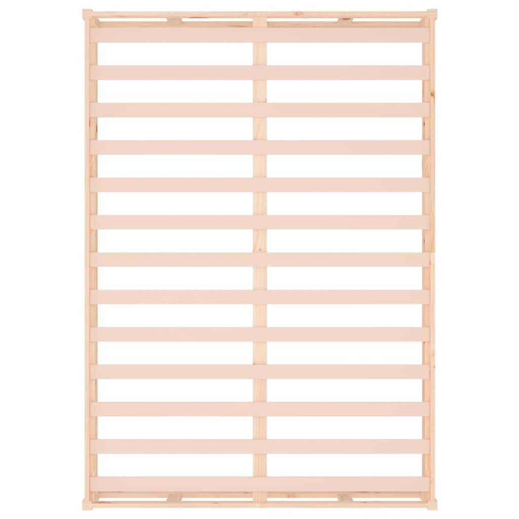 Πλαίσιο Κρεβατιού 135 x 190 εκ. από Μασίφ Ξύλο Double