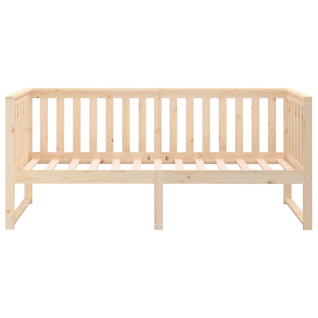 Κρεβάτι ημέρας χωρίς στρώμα 75x190 cm Στερεό ξύλο πεύκο