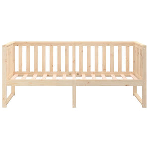 Κρεβάτι ημέρας χωρίς στρώμα 75x190 cm Στερεό ξύλο πεύκο
