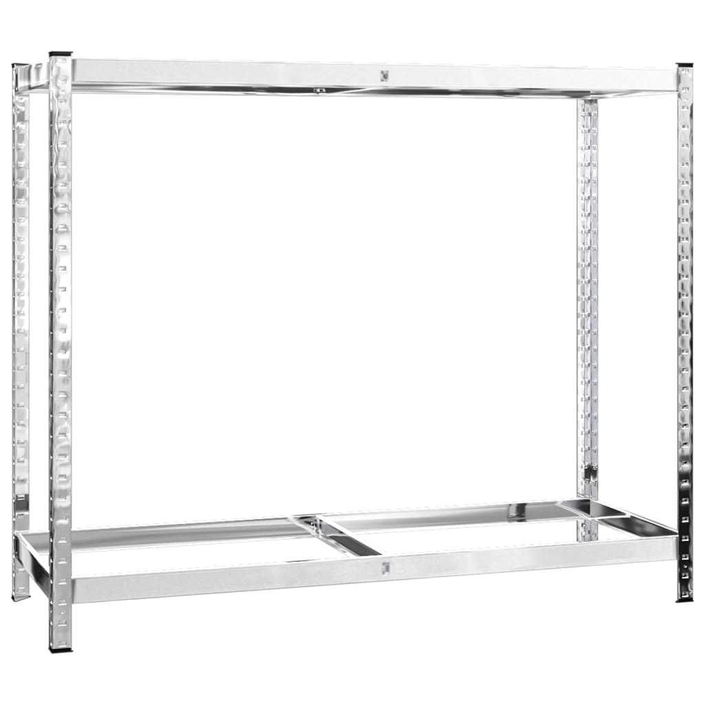Ραφιέρα Ελαστικών 2 Επιπέδων Ασημί 110 x 40 x 110 εκ. Ατσάλι - Pakobazaar