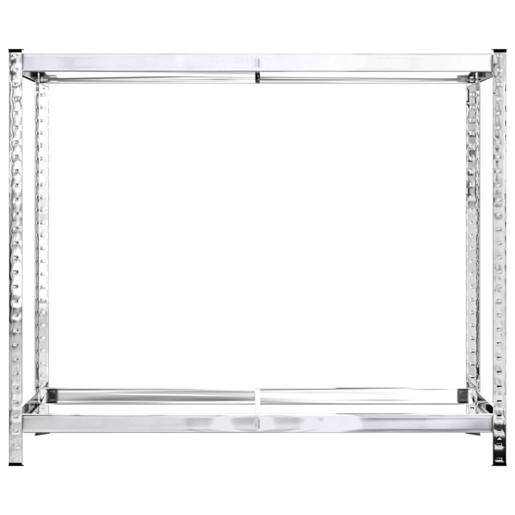 Ραφιέρες Ελαστικών 2 Επιπέδων 2 τεμ. Ασημί 110x40x110 εκ Ατσάλι - PAKOBAZAAR