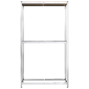 Ραφιέρα Ελαστικών 2 Επιπέδων Ασημί 110 x 40 x 180 εκ. Ατσάλι - PAKOBAZAAR