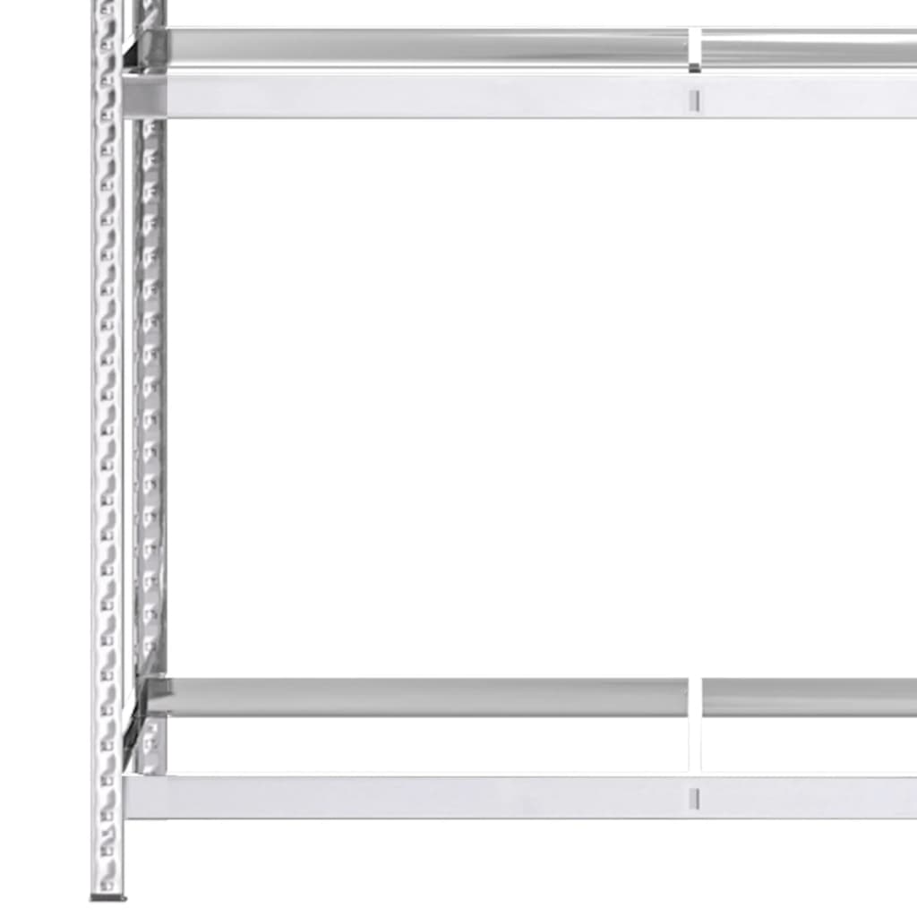 Ραφιέρα Ελαστικών 3 Επιπέδων Ασημί 110 x 40 x 200 εκ. Ατσάλι - Pakobazaar