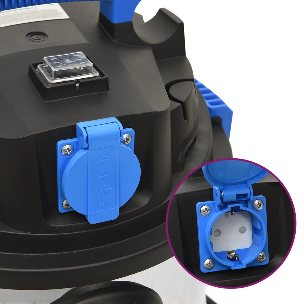 Ηλεκτρική Σκούπα Υγρής / Ξηρής Απορρόφησης 1200 W Ασημί 30 Λ - PAKOBAZAAR