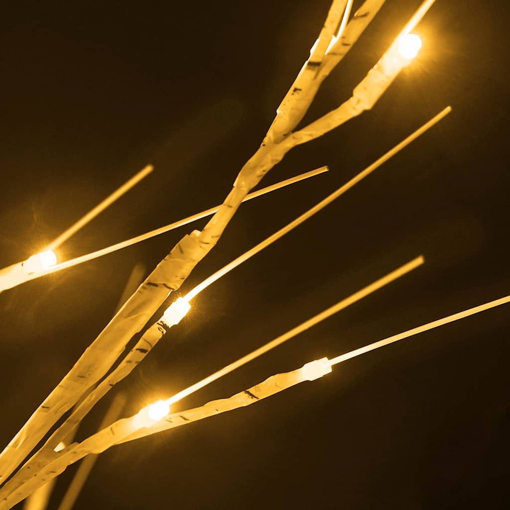 Δέντρο Λευκή Σημύδα με 240 LED Θερμό Λευκό 300 εκ.