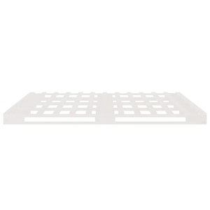 Κρεβάτι Παλέτες Λευκό 180 x 200 εκ. Μασίφ Ξύλο Super King Size