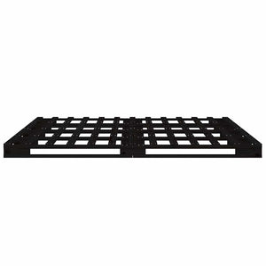 Κρεβάτι Παλέτες Μαύρο 180 x 200 εκ. Μασίφ Ξύλο Super King Size
