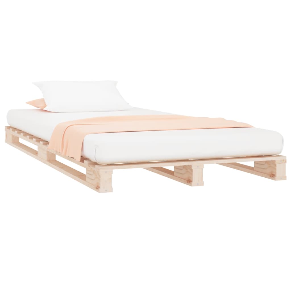 Κρεβάτι Παλέτες 75 x 190 εκ. Μασίφ Ξύλο Πεύκου Small Single - Pakobazaar