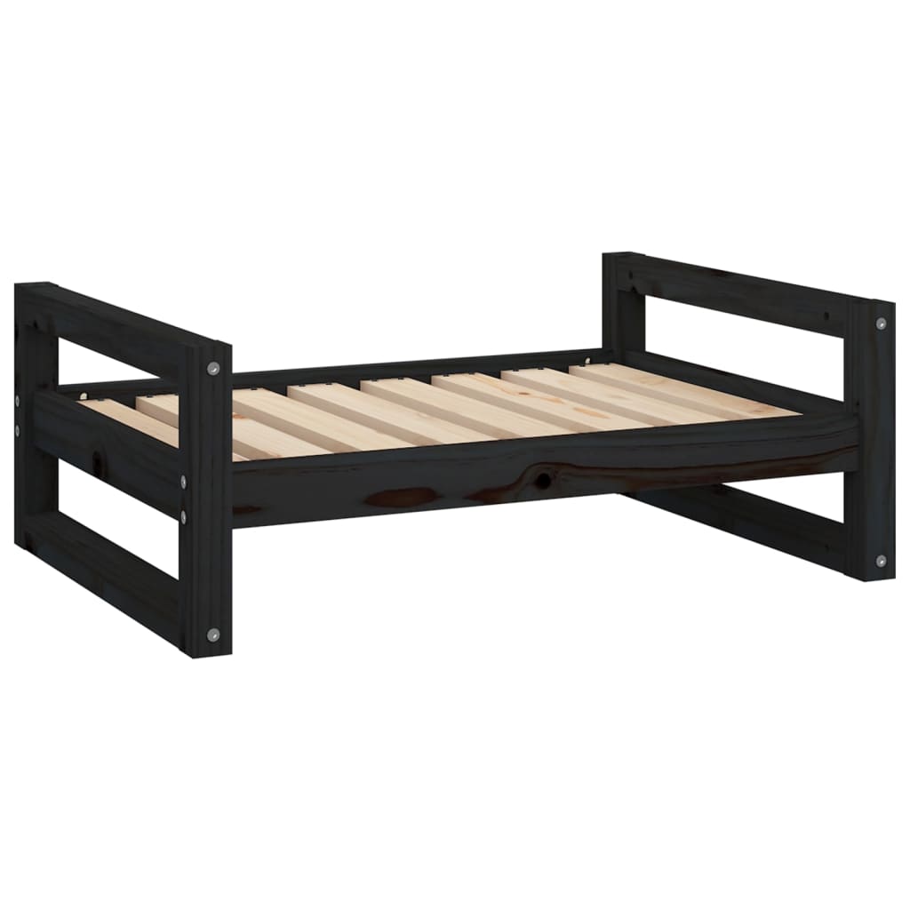 Κρεβάτι Σκύλου Schwarz 75,5x55,5x28 εκ. από Μασίφ Ξύλο Πεύκου - Pakobazaar