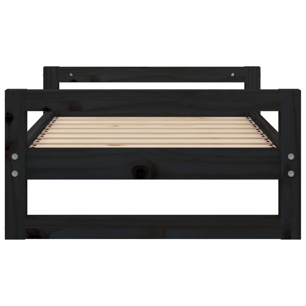 Κρεβάτι Σκύλου Schwarz 75,5x55,5x28 εκ. από Μασίφ Ξύλο Πεύκου - Pakobazaar