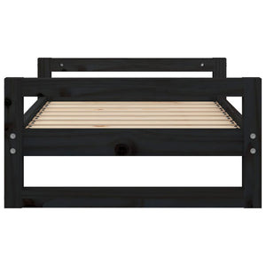 Κρεβάτι Σκύλου Schwarz 75,5x55,5x28 εκ. από Μασίφ Ξύλο Πεύκου - Pakobazaar