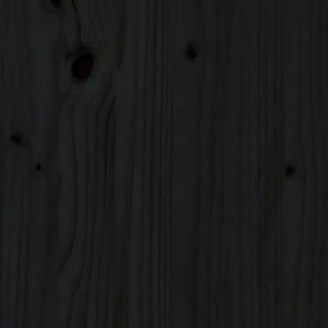 Κρεβάτι Σκύλου Μαύρο 95,5 x 65,5 x 28 εκ. από Μασίφ Ξύλο Πεύκου