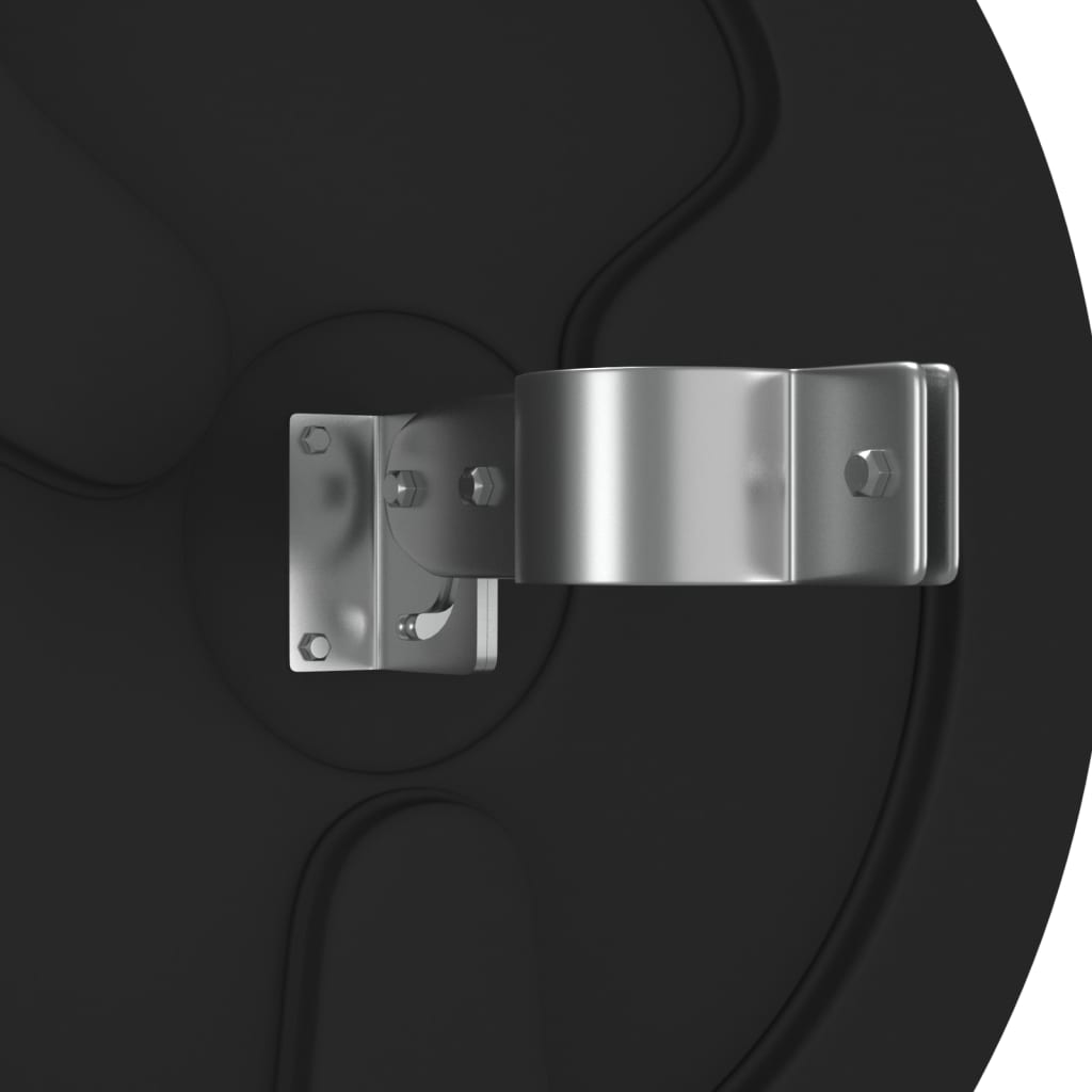 Καθρέφτης Κυκλοφορίας Εξωτερικού Χώρου Κυρτός Μαύρος από Πολυανθρακικό Ø60 εκ. - PAKOBAZAAR