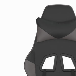 Καρέκλα Gaming Μασάζ Μαύρο/Γκρι από Συνθετικό Δέρμα