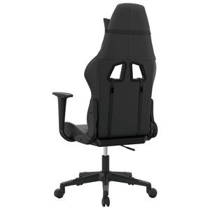 Καρέκλα Gaming Μασάζ Μαύρο/Γκρι από Συνθετικό Δέρμα - Pakobazaar