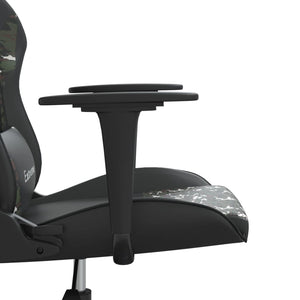 Καρέκλα Gaming Μασάζ Μαύρο/Παραλλαγή από Συνθετικό Δέρμα